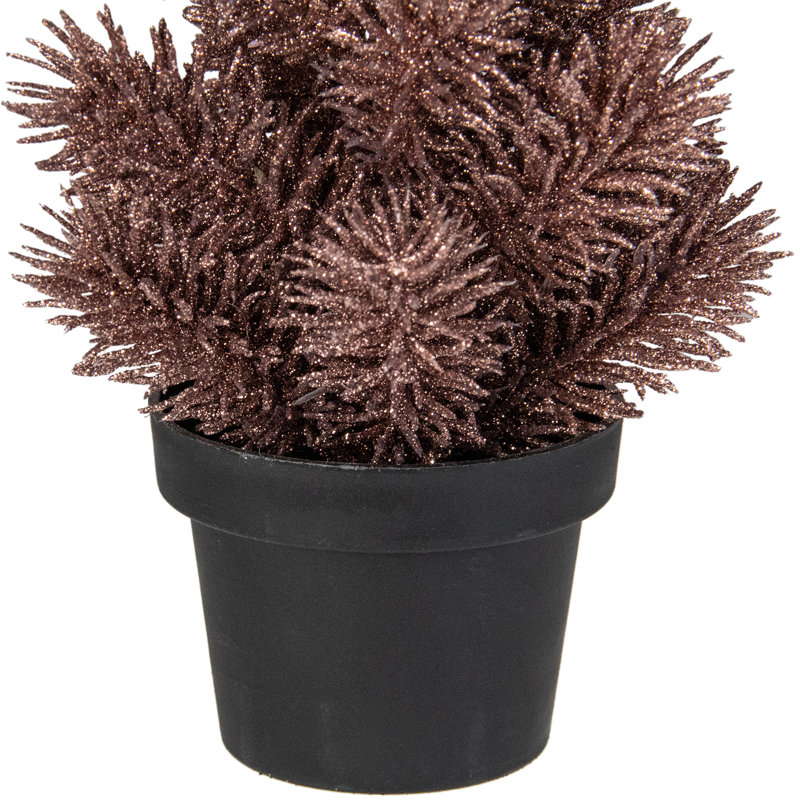 Arbre de Noël artificiel en forme de pin scintillant 8,5 po - Non éclairé, Ros