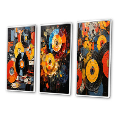 " Colorful Vinyl Melodies " 3 - Pieces