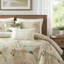 Édredon très grand 6 pièces bleu tropical et motif, tissu tricoté sur des coussins, lavable à la machine avec des taies décoratives, impression magnifique, preuve de broderie