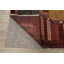 Tapis brun en laine noué à la main de conception unique 4 pi 2 po x 5 pi 5 po New Age