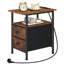 End Table with Built-In Outlets
