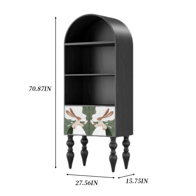 70.87-inch tall delicate display cabinet