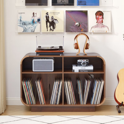 Cabinet audio, support pour tourne-disque avec station de charge