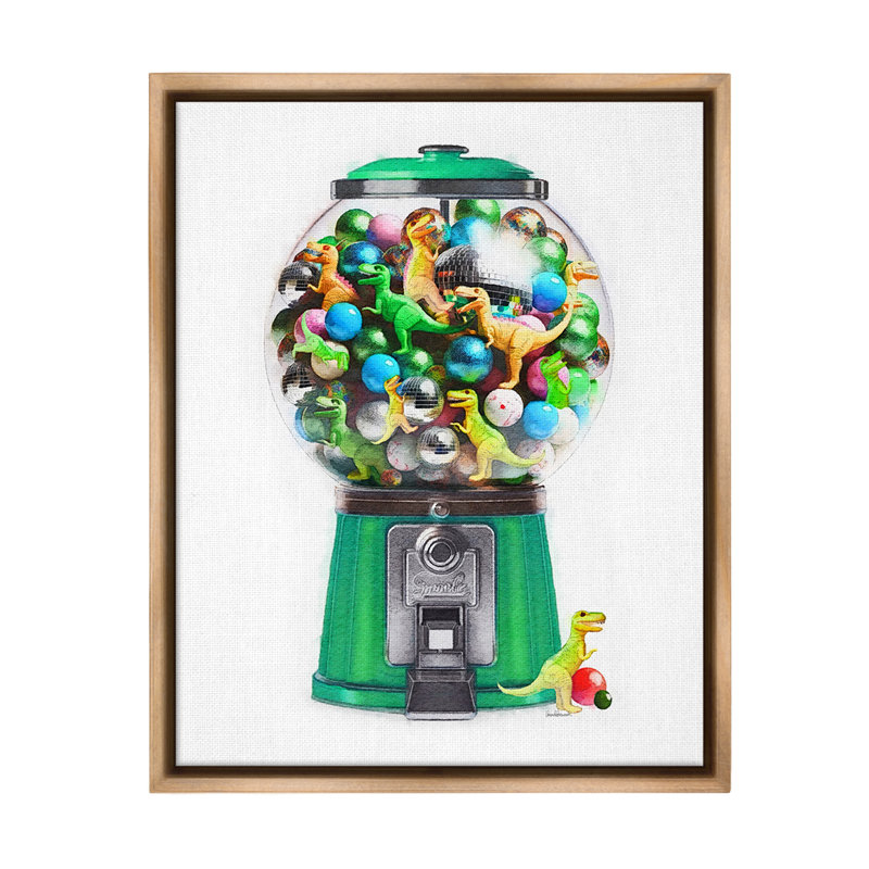 «Dinosaur Candy Distributeur» par Amanda Greenwood sur, Brun, H 21 po x l 17 po