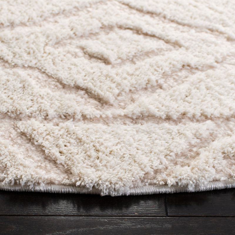 Sparta Shag Geometric Indoor/Outdoor Rug, Square 6'7"