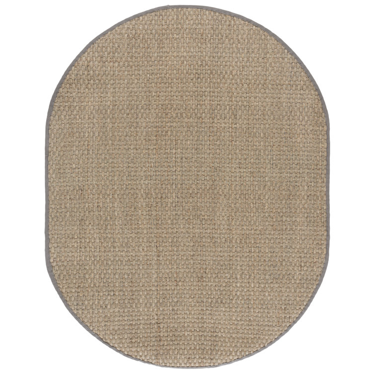 Auckland Bamboo Slat/Seagrass Natural/Gray Area Rug