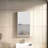 FM FURNITURE Wall-Mounted Bathroom Cabinet With Hidden Storage And Open Compartment, White