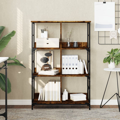 Lockmoor 117.5cm H x 78.5cm W Steel Etagere Bookcase