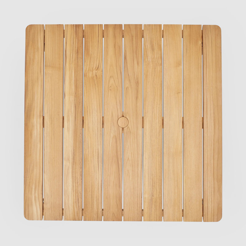Haven Teak Solid Wood 4 - Person Dining Table