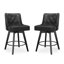 Tabouret de comptoir pivotant de 25,98 po Bianny-1190081030