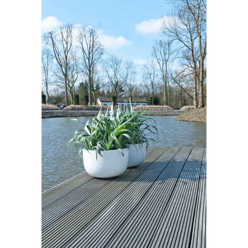 Round Outdoor Glossy Pot