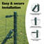 Powder-Coated Steel Border Fencing-613195825