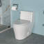Toilette monobloc en céramique à une chasse avec siège cloisonné