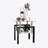 Modern Tempered Glass Tea Table Coffee Table End Table, Square Table-3745788-3745790