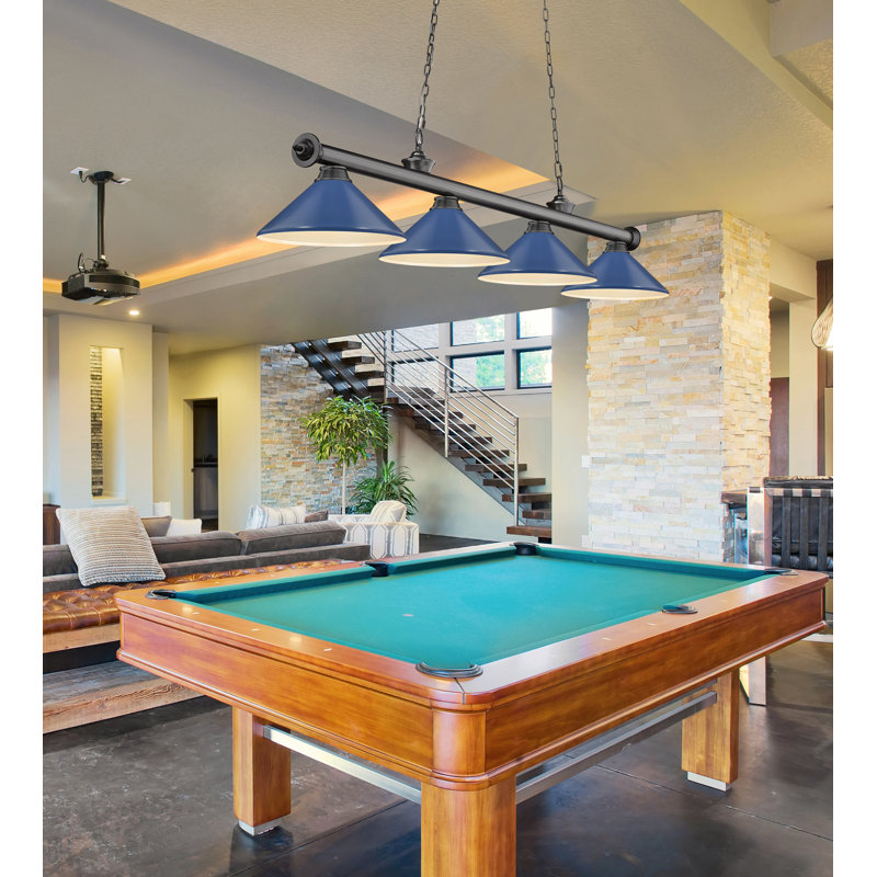 Billard 4 lumières Annaleisa, Bleu marine