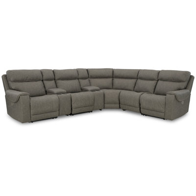 7 - Piece Vegan Leather Power Reclining Sectional -  Signature Design by Ashley, 23501S7