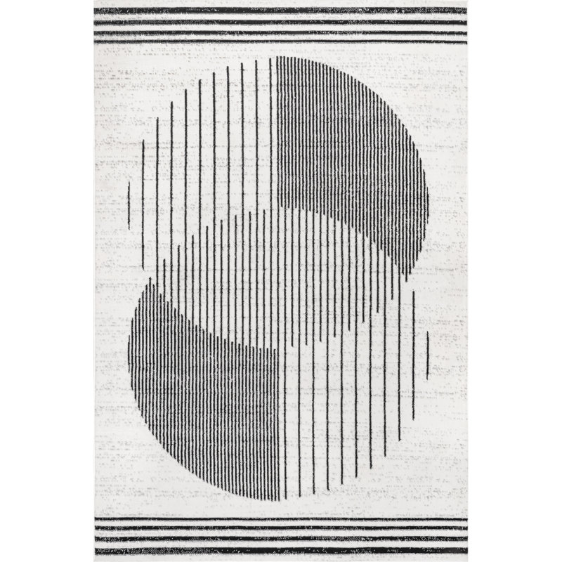 Diller Abstract Indoor Rug, Rectangle 5' x 8'