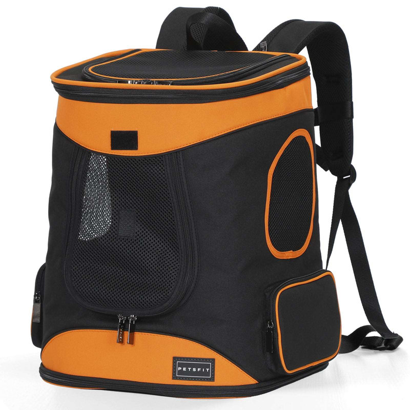 Pet Backpack Carrier for Hiking, Orange