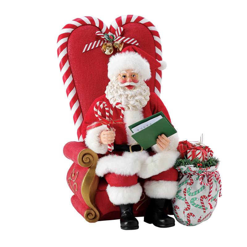 Figurine Père Noël au centre commercial