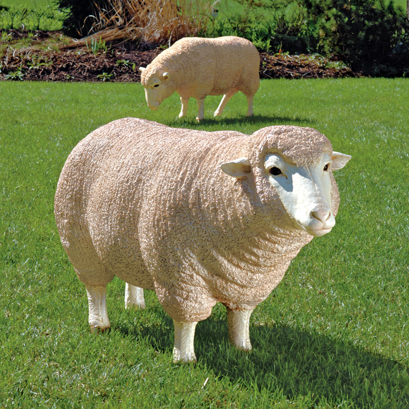 Merino Ewe Life Size Sheep Statue