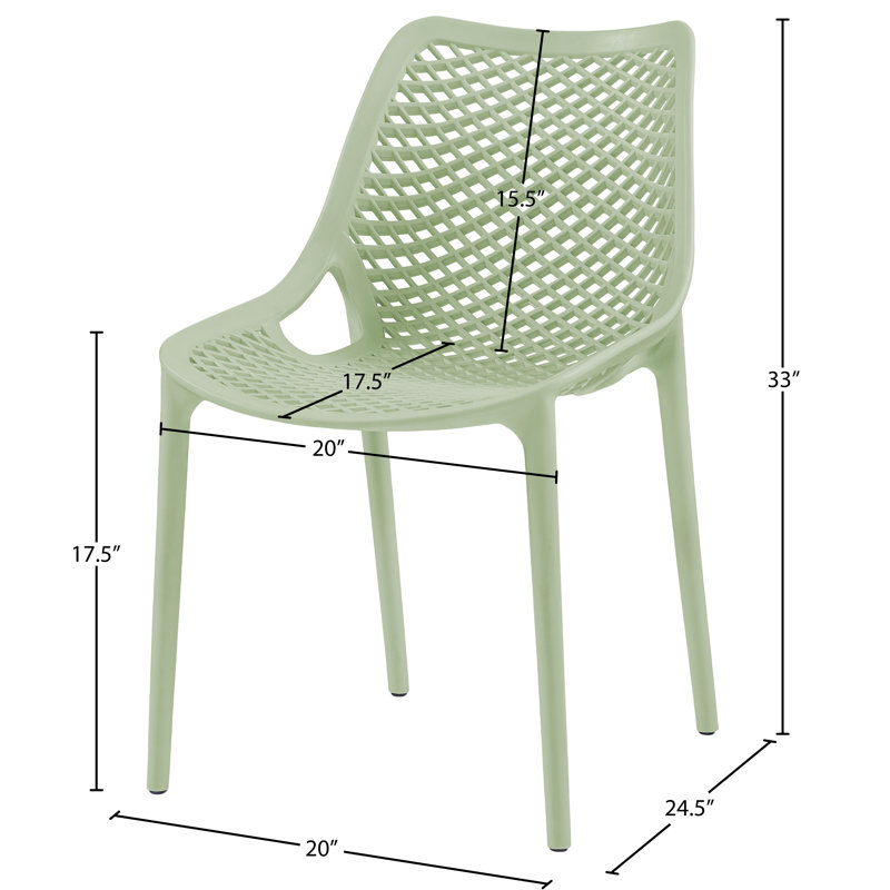 Chaise d'appoint Mykonos, Menthe