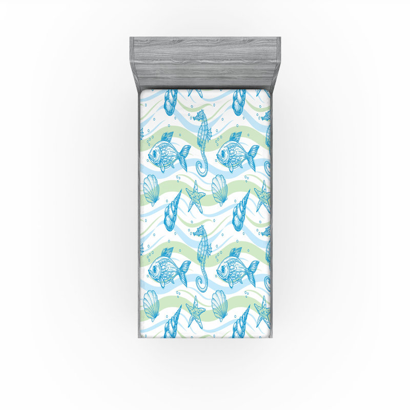 Ensemble de 2 drap-housse Ambesonne, Drap-housse pour lit simple TG
