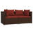 Vogele 55.1" Wide Square Patio Sofa with Cushions-747523891-747523888