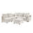 Modern Modular Sectional Sofa with Storage Compartments and USB Charging-238790742