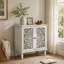 Buffet antique 2 portes avec sculptures florales-1422554234
