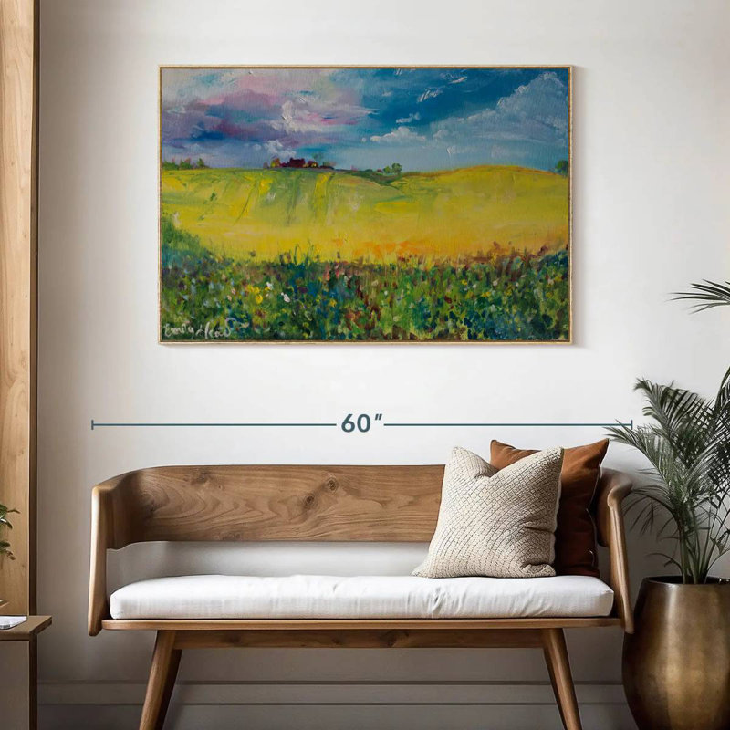 Maison, Cadre flottant en bois naturel, 46 po x 31 po