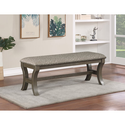 Alvana Polyester Upholstered Bench