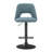 Roundhill Furniture Nuvia Contemporary Adjustable Barstool With Upholstered Swivel Seats, Set Of 2, Blue-1610592149