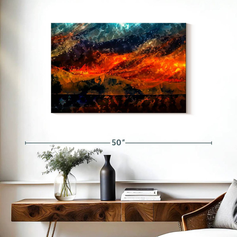Avery Fiery Volcano, 24" H x 36" W