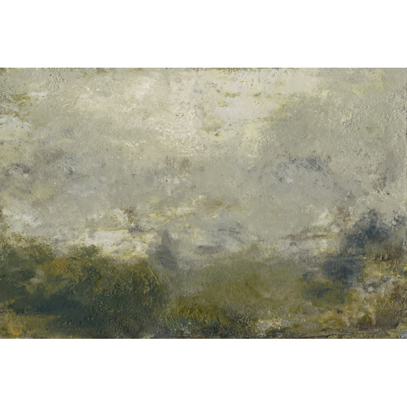 Cove II - Painting, 81 cm H x 122 cm W, Black Floater Framed
