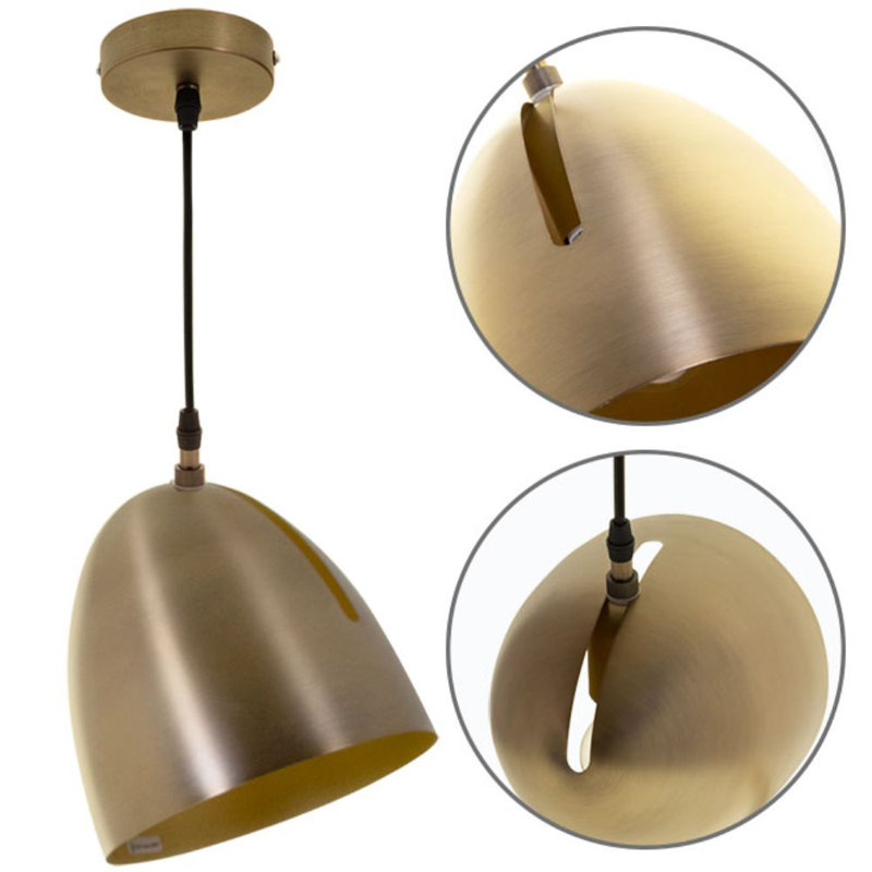 Natasha 1 - Light Bronze Single Pendant