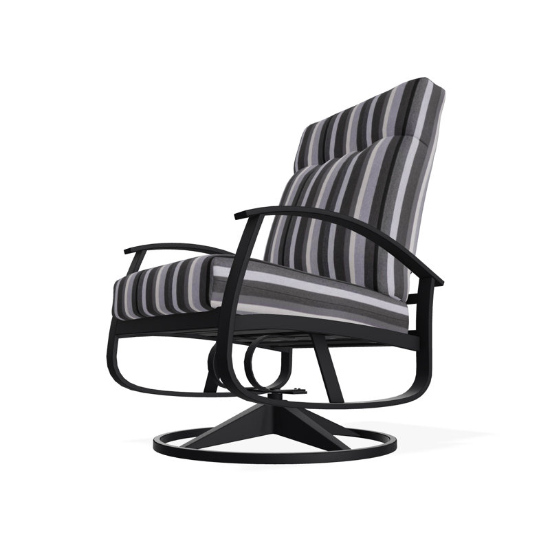 Belle Isle Outdoor Lounge Chair, Black, Black 5D Sunbrella®