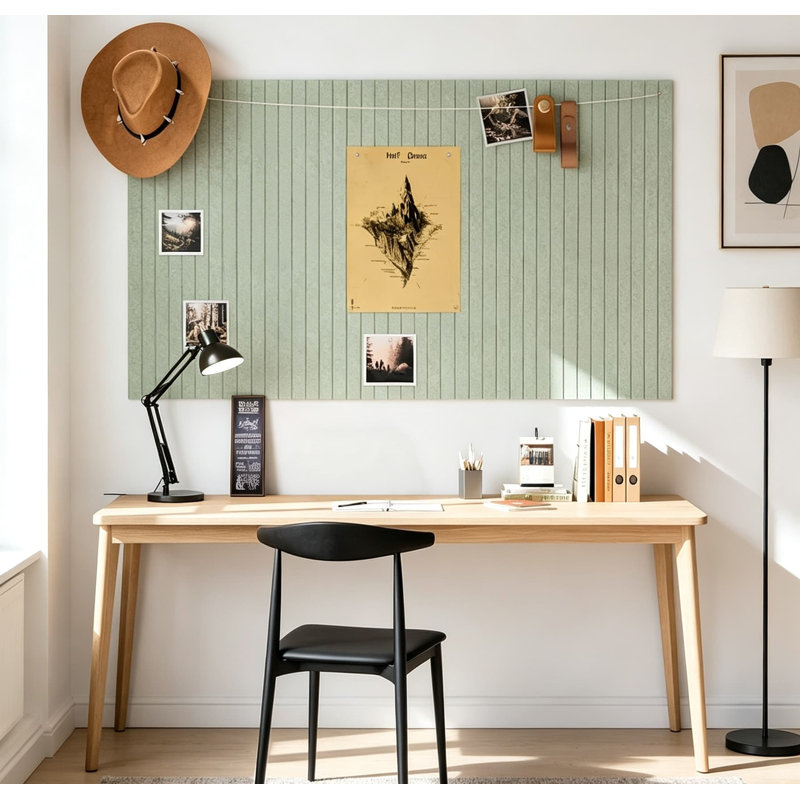 Grand babillard en feutre 48 x 36 - paquet de 12, 70 onglets amovibles pour le bureau, Vert