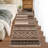 Geometric Machine Washable Rug for Living Room Bedroom Striped Non-Slip Low Pile Rubber Backing Area Rug for Playroom Office Kitchen Dining Room Dorm and Bedside Decor-964995047