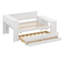 Lit de jour double avec tablettes de rangement, tiroirs, lit gigogne, station de charge, lumière DEL, bureau et armoire-1508685202
