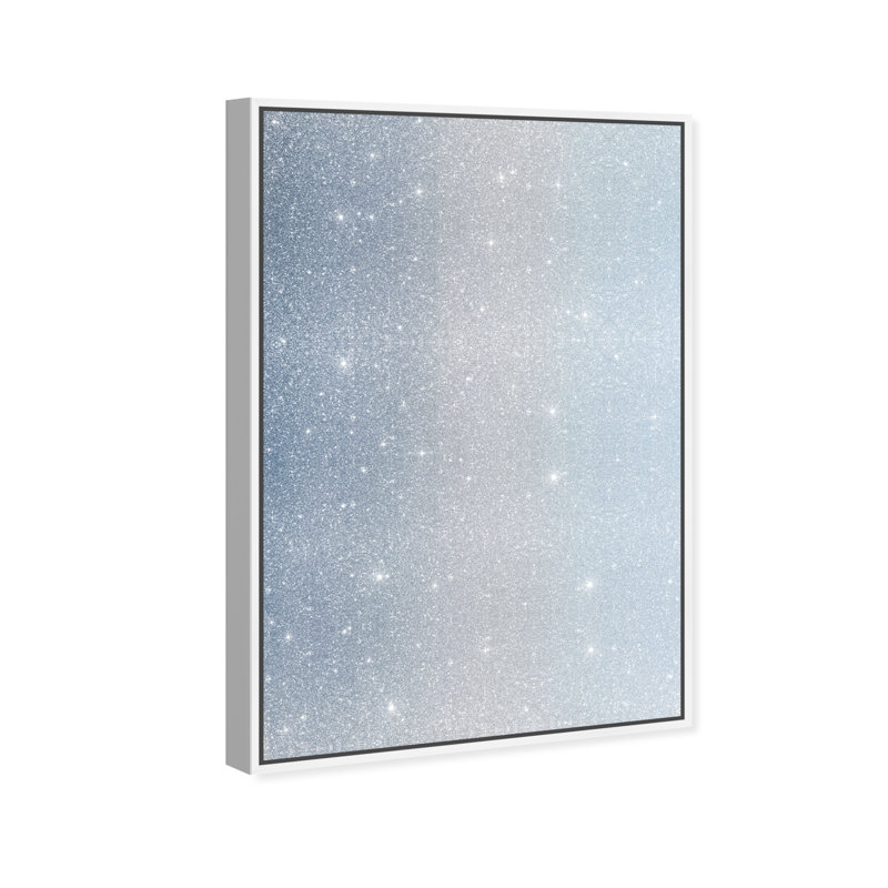 Soft Sky Print by Oliver Gal, 25"H x 37"W, White Floater Frame