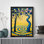 Art mural de style arbre floral noir encadré de style Gustav Klimt
