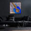  «The Blues» par Marvindale, art mural en verre acrylique, 36 po x 36 po