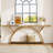70.87'' Console Table with Storage Shelf, Rustic Industrial Sofa Table with Half-Moon Frame for Entryway or Living Room-94019191