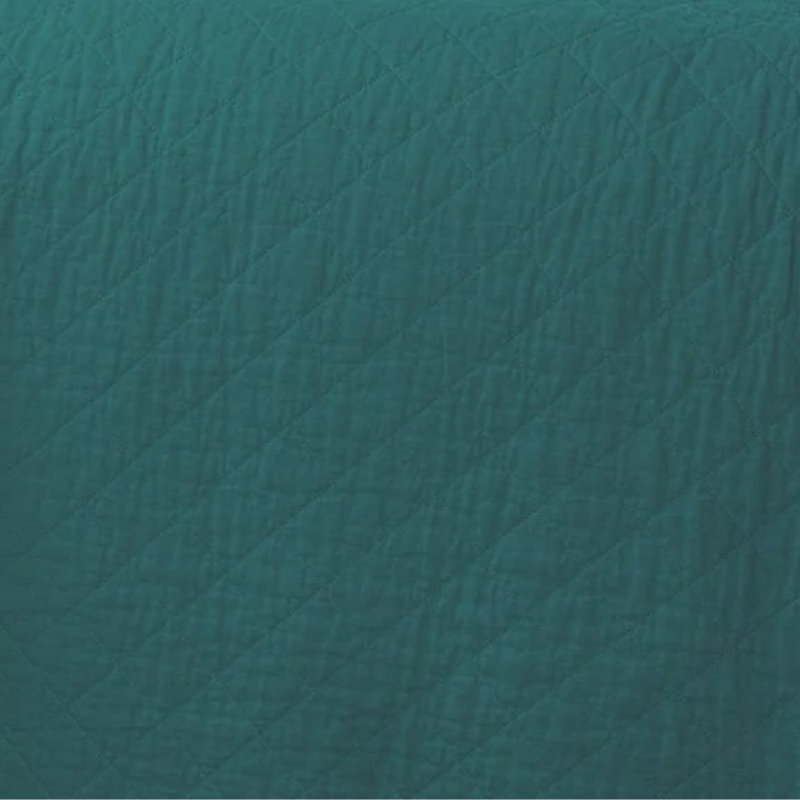Courtepointe 1 pièce Diamond Linen, Courtepointe Fulll / Queen, Turquoise