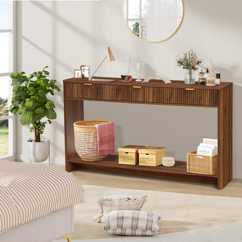 55.12'' Console Table, Walnut