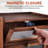 Walnut Wooden Bread Box With Acrylic Window, 2 Layers, (Walnut)