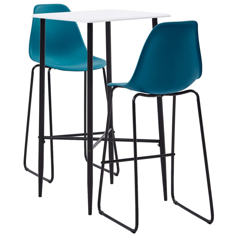 2 - Person Dining Set, White, Red