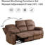 Ensemble de canapé inclinable manuel 3 pièces GS28xx-104699605