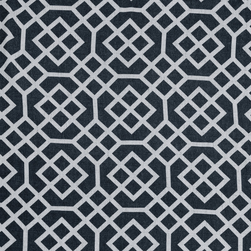 Semi Sheer Curtain Pair, 52" W x 96" L, Navy Blue