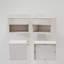 Ensemble de 2 tables de chevet murales peu encombrantes avec tiroir-123955464